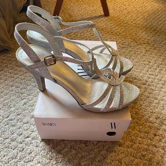 Silver Glitter Heels - Picture 8 of 8